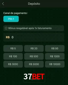 deposits 37BET